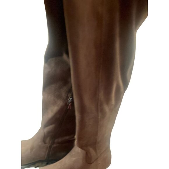 Aerosoles Women's Brown Suede Knee-High Boots Lewes 10.5M With Zipper Closure NW - Picture 3 of 10
